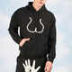 Illustration for article titled Buy the Butt Hoodie and other clothes Yoko Ono designed for John Lennons hot bod
